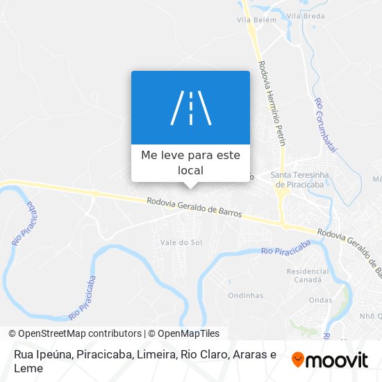 Rua Ipeúna mapa