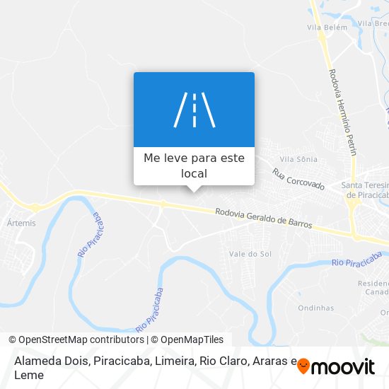 Alameda Dois mapa