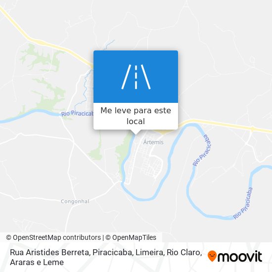 Rua Aristides Berreta mapa