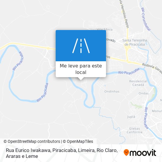 Rua Eurico Iwakawa mapa