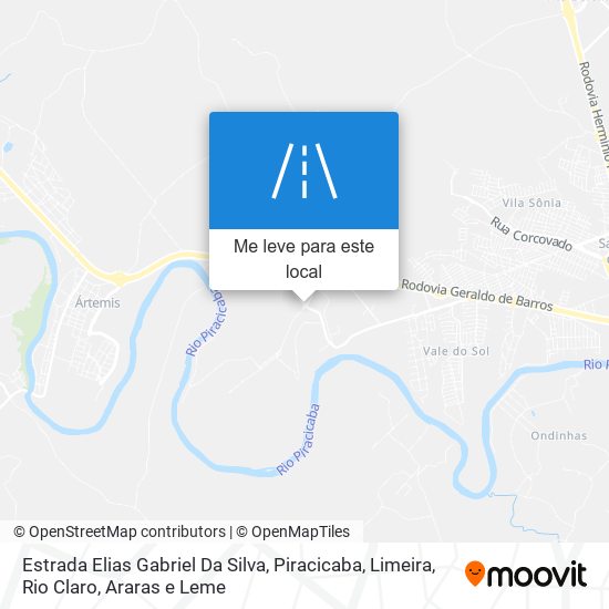 Estrada Elias Gabriel Da Silva mapa