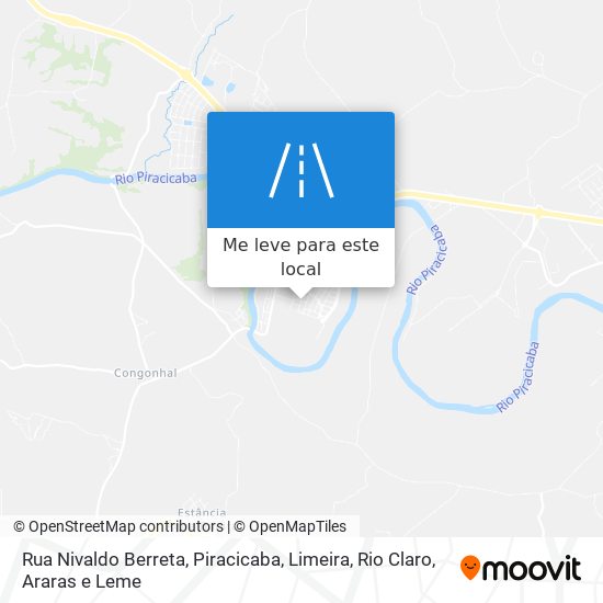 Rua Nivaldo Berreta mapa