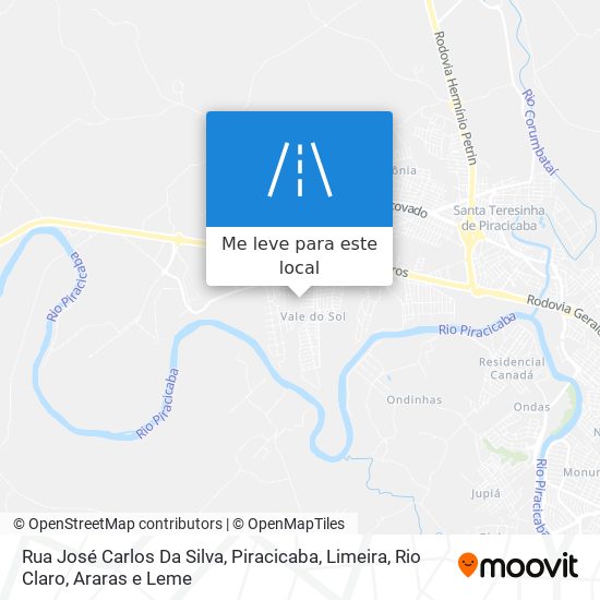 Rua José Carlos Da Silva mapa