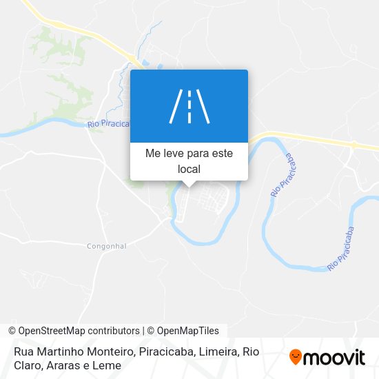 Rua Martinho Monteiro mapa