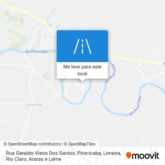 Rua Geraldo Vieira Dos Santos mapa