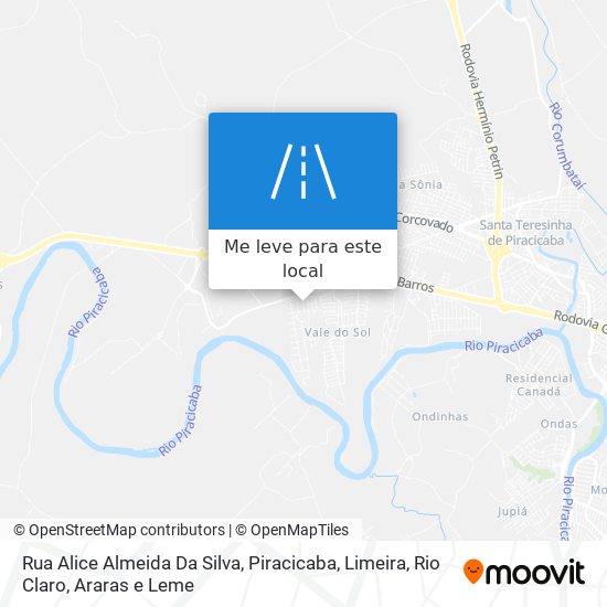 Rua Alice Almeida Da Silva mapa