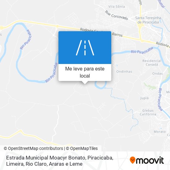 Estrada Municipal Moacyr Bonato mapa