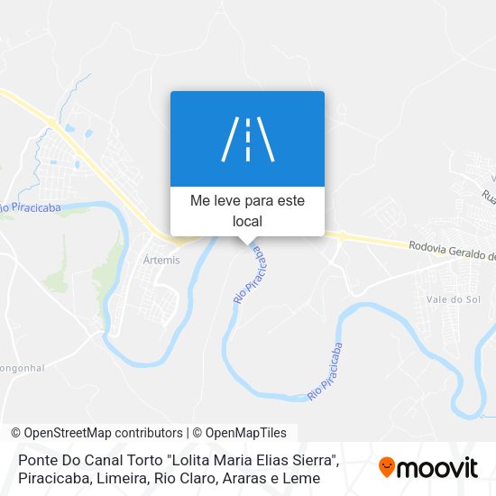 Ponte Do Canal Torto "Lolita Maria Elias Sierra" mapa