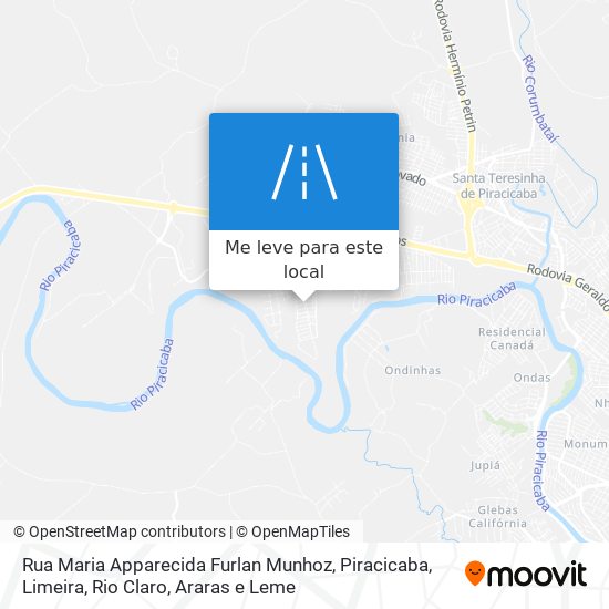 Rua Maria Apparecida Furlan Munhoz mapa