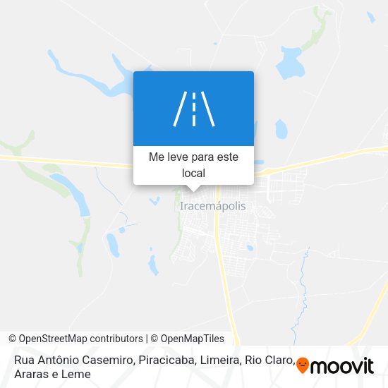 Rua Antônio Casemiro mapa