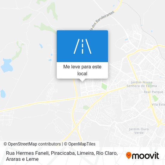 Rua Hermes Faneli mapa