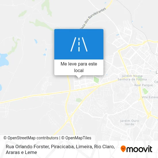 Rua Orlando Forster mapa