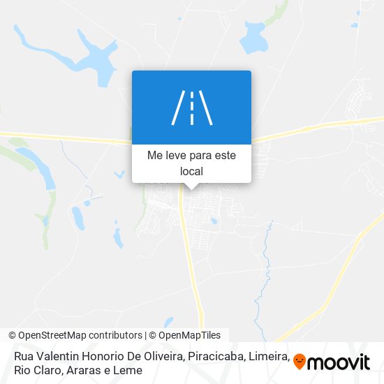 Rua Valentin Honorio De Oliveira mapa