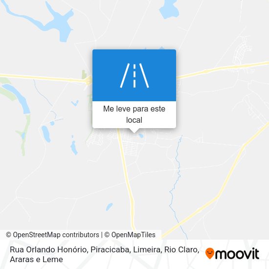 Rua Orlando Honório mapa