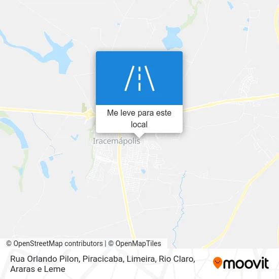 Rua Orlando Pilon mapa
