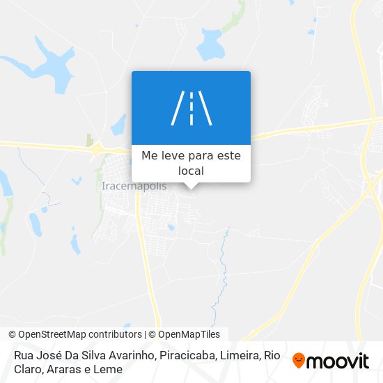 Rua José Da Silva Avarinho mapa