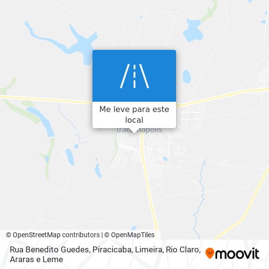 Rua Benedito Guedes mapa