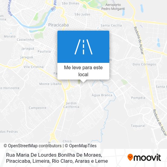 Rua Maria De Lourdes Bonilha De Moraes mapa