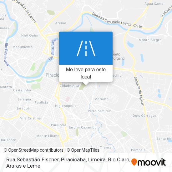 Rua Sebastião Fischer mapa