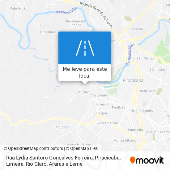 Rua Lydia Santoro Gonçalves Ferreira mapa