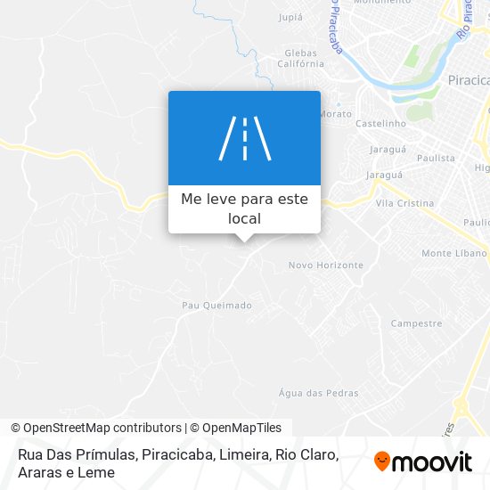 Rua Das Prímulas mapa