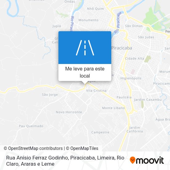 Rua Anísio Ferraz Godinho mapa