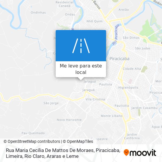 Rua Maria Cecília De Mattos De Moraes mapa