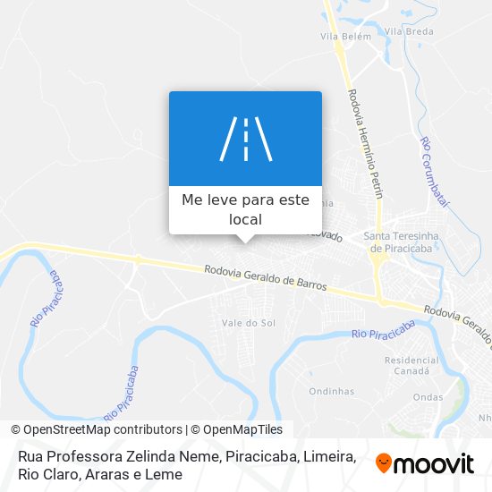 Rua Professora Zelinda Neme mapa