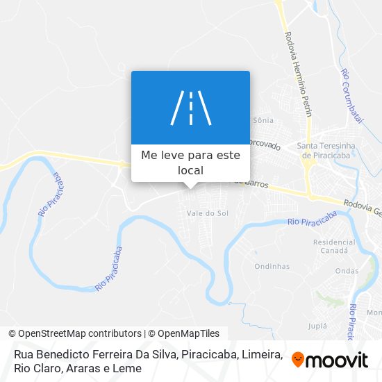 Rua Benedicto Ferreira Da Silva mapa