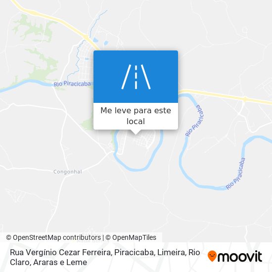 Rua Vergínio Cezar Ferreira mapa