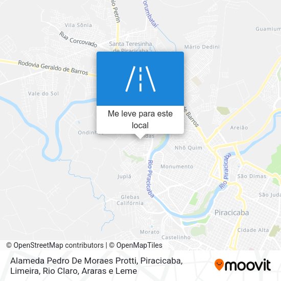 Alameda Pedro De Moraes Protti mapa
