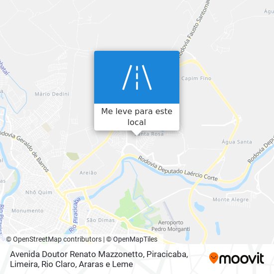 Avenida Doutor Renato Mazzonetto mapa