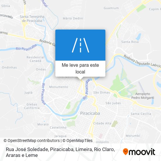 Rua José Soledade mapa