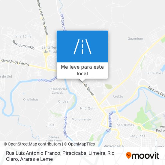 Rua Luiz Antonio Franco mapa