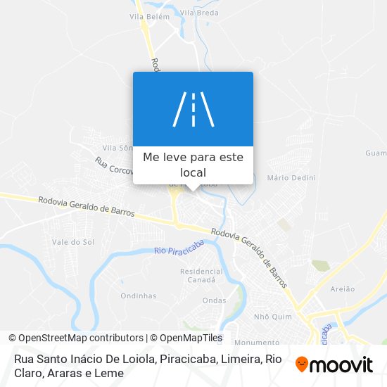 Rua Santo Inácio De Loiola mapa