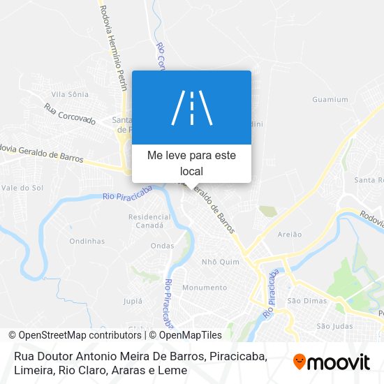 Rua Doutor Antonio Meira De Barros mapa