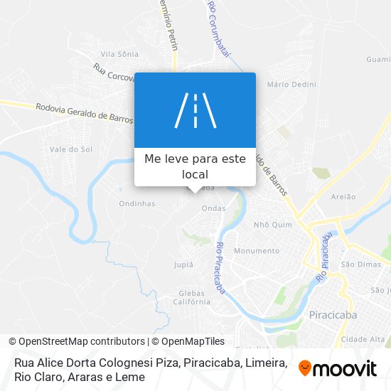 Rua Alice Dorta Colognesi Piza mapa