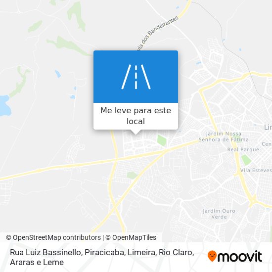 Rua Luiz Bassinello mapa