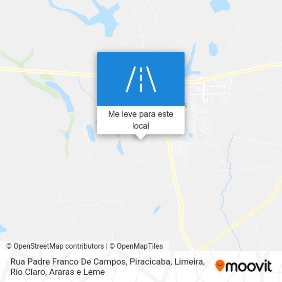 Rua Padre Franco De Campos mapa