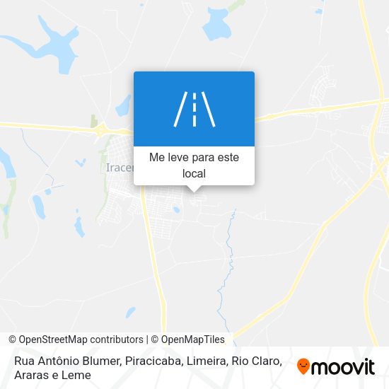 Rua Antônio Blumer mapa