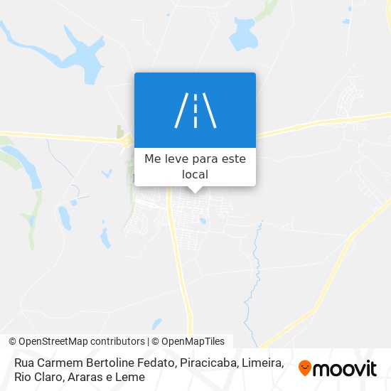 Rua Carmem Bertoline Fedato mapa