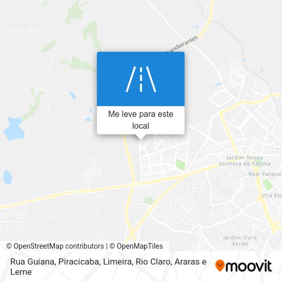 Rua Guiana mapa