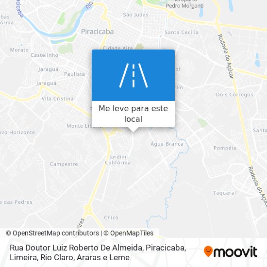 Rua Doutor Luiz Roberto De Almeida mapa