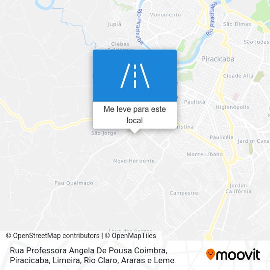 Rua Professora Angela De Pousa Coimbra mapa