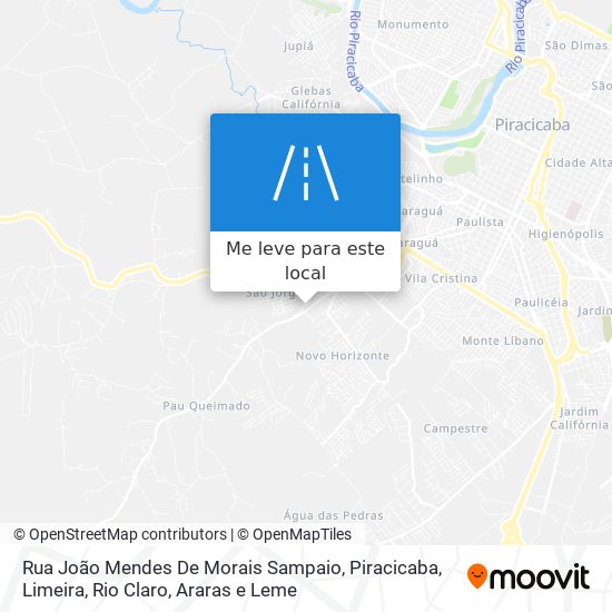 Rua João Mendes De Morais Sampaio mapa