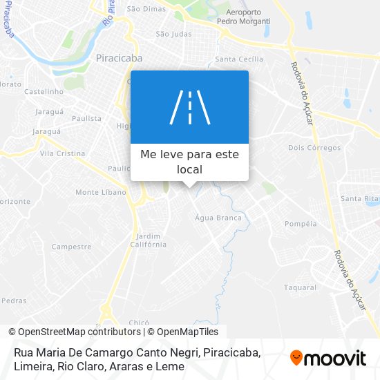 Rua Maria De Camargo Canto Negri mapa