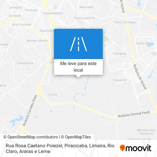 Rua Rosa Caetano Polezel mapa