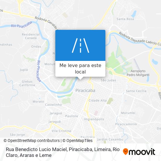 Rua Benedicto Lucio Maciel mapa