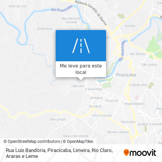 Rua Luiz Bandória mapa