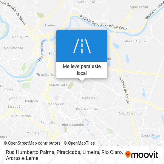 Rua Humberto Palma mapa
